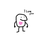 手描きのお豆ちゃん（個別スタンプ：2）