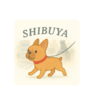 東横沿線を散歩する犬（個別スタンプ：1）