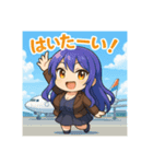 な〜ずカフェ うみ沖縄旅行記（個別スタンプ：5）