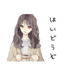 ふんわり大人女子の週末リラックス（個別スタンプ：15）