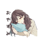 ふんわり大人女子の週末リラックス（個別スタンプ：20）