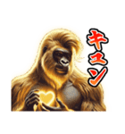 【再販】★あけおめ★黄金イケメンゴリラ（個別スタンプ：25）