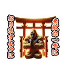✨再販【飛び出す】黄金イケメンゴリラ（個別スタンプ：9）