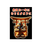 【再販】BIGなあけおめ黄金イケメンゴリラ（個別スタンプ：9）