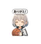 バスケ女子日常会話（個別スタンプ：2）