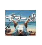 真夏の釣り好き中高年おっちゃんスタンプ（個別スタンプ：15）