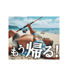 真夏の釣り好き中高年おっちゃんスタンプ（個別スタンプ：28）