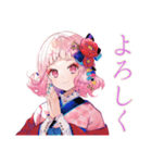 和ロリさくらちゃんのかわいいお返事（個別スタンプ：9）