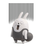 BIG擦れうさぎ 3D 2（個別スタンプ：1）