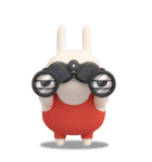 BIG擦れうさぎ 3D 2（個別スタンプ：22）