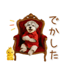ポジティブな気持ちを伝えるシュナウザー（個別スタンプ：40）