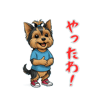 ヨークシャーテリアの喜怒哀楽スタンプ1（個別スタンプ：1）