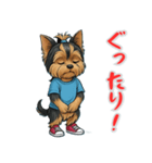 ヨークシャーテリアの喜怒哀楽スタンプ1（個別スタンプ：9）