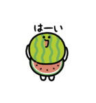 夏だよ！スイカ（文字付き）（個別スタンプ：11）