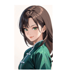 茶髪笑顔カンフー美女0（個別スタンプ：40）