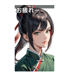 黒髪真顔カンフー美女（個別スタンプ：27）