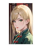 金髪真顔カンフー美女0（個別スタンプ：5）