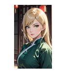 金髪真顔カンフー美女0（個別スタンプ：30）