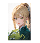金髪真顔カンフー美女0（個別スタンプ：31）
