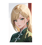 金髪真顔カンフー美女0（個別スタンプ：35）