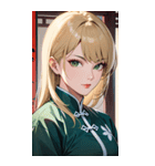 金髪真顔カンフー美女0（個別スタンプ：36）