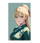 金髪真顔カンフー美女0（個別スタンプ：39）