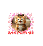 猫 動く、使えるスタンプ（個別スタンプ：11）