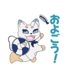 夏を楽しむマリンきつね（個別スタンプ：11）