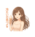 夏のキミがすき♡彼女のひとこと（個別スタンプ：9）