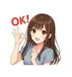 夏のキミがすき♡彼女のひとこと（個別スタンプ：20）