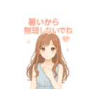 夏のキミがすき♡彼女のひとこと（個別スタンプ：24）
