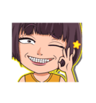 顔芸ガールの日常2（個別スタンプ：6）