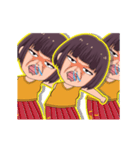 顔芸ガールの日常2（個別スタンプ：10）