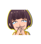 顔芸ガールの日常2（個別スタンプ：12）