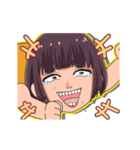 顔芸ガールの日常2（個別スタンプ：14）
