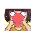 顔芸ガールの日常2（個別スタンプ：16）