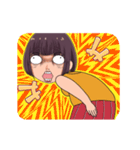 顔芸ガールの日常2（個別スタンプ：18）