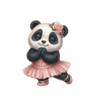 [アレンジ用]バレリーナのパンダちゃん（個別スタンプ：3）