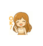 甘えんぼ女子の日常使える毎日LINEスタンプ（個別スタンプ：11）