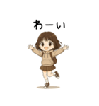おてんばパーカー女子♡（個別スタンプ：2）