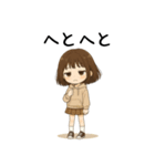 おてんばパーカー女子♡（個別スタンプ：3）