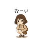 おてんばパーカー女子♡（個別スタンプ：22）