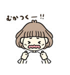 リアクションボブ女子（個別スタンプ：1）