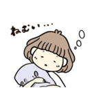 リアクションボブ女子（個別スタンプ：5）