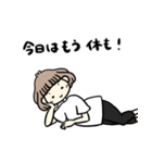 リアクションボブ女子（個別スタンプ：15）