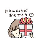 リアクションボブ女子（個別スタンプ：25）