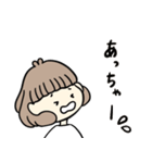 リアクションボブ女子（個別スタンプ：30）