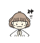 リアクションボブ女子（個別スタンプ：32）