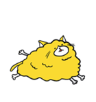 黄色いふわふわな猫（個別スタンプ：2）