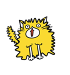 黄色いふわふわな猫（個別スタンプ：20）